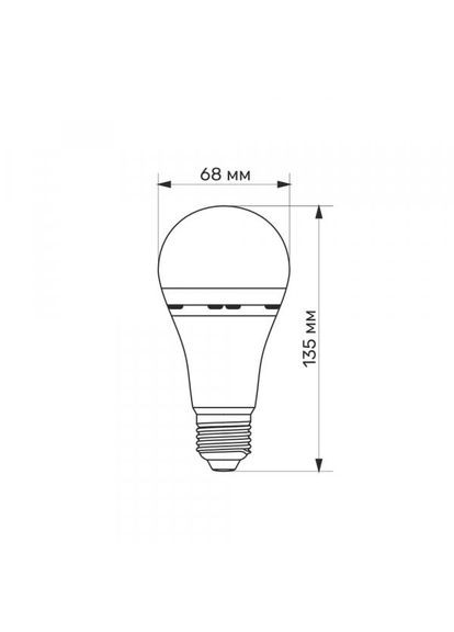 Лампа аккумуляторная A68 10Вт E27 4000 K TLEMA68-10274 (27383) Titanum (284107255)