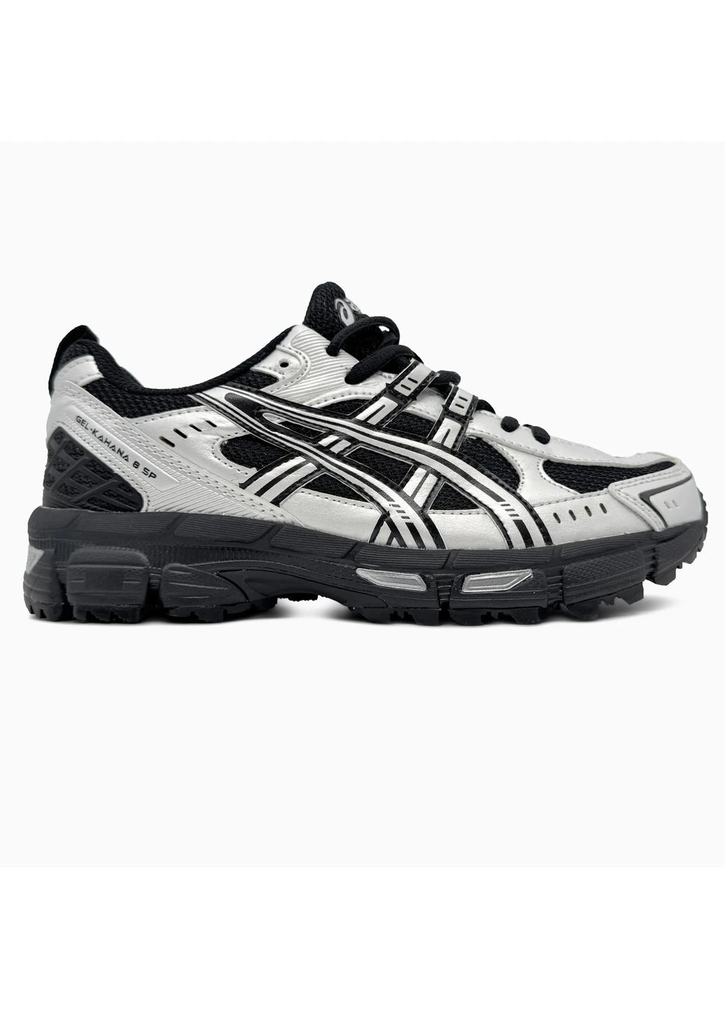 Черные летние кроссовки asics gel-kahana 8 sp black/silver асикс гель кахано 8 No Brand