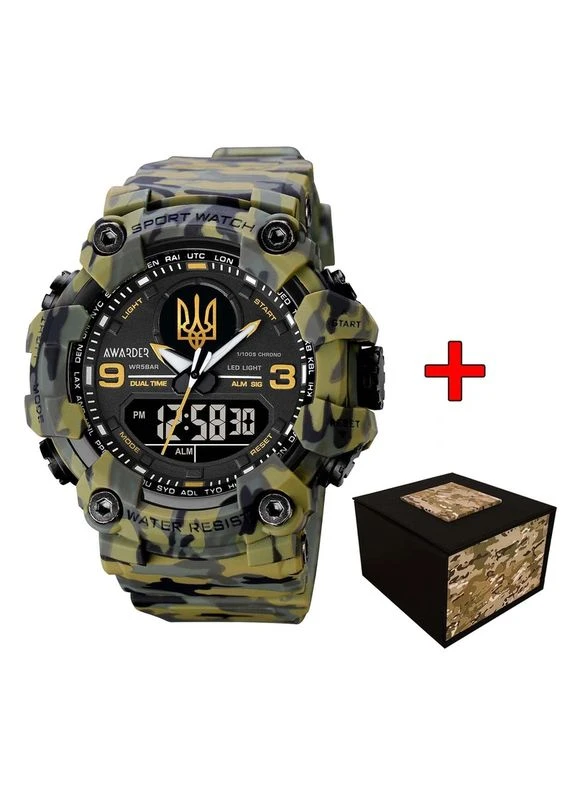 Наручные часы 001 Тризуб золото Camo Green Awarder (377734328)