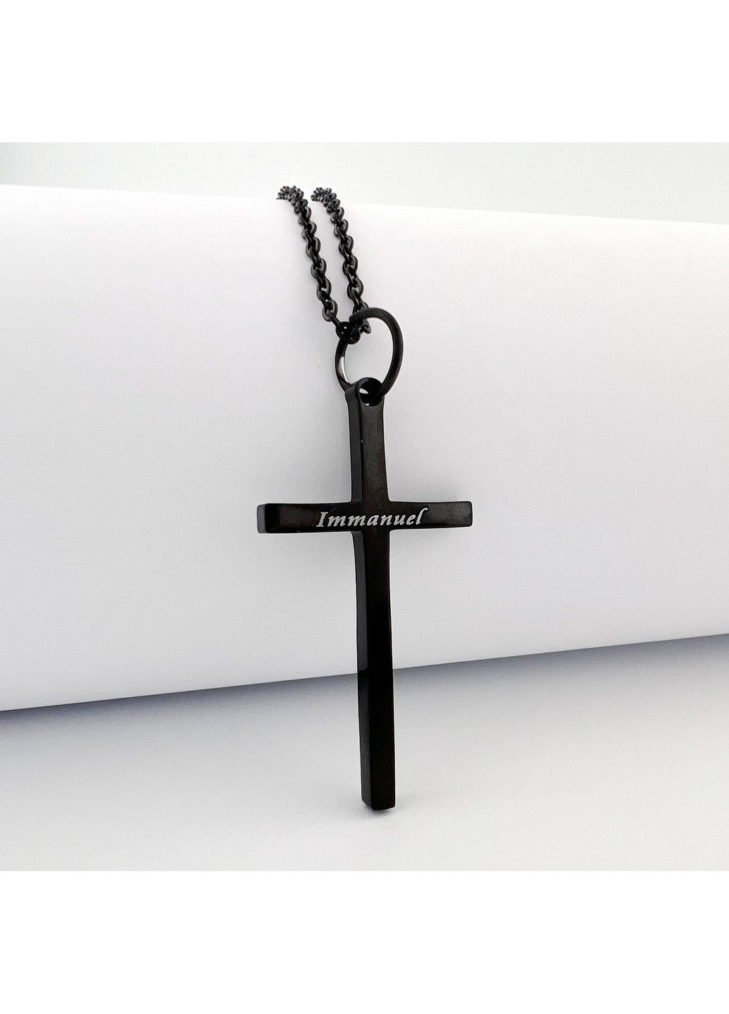 Хрестик покритий емаллю з нержавіючої медичної сталі PSC-042 No Brand (299340105)