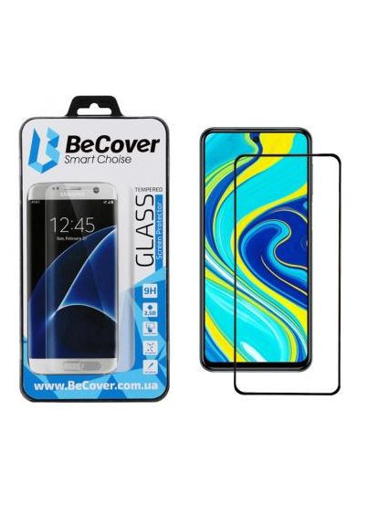 Скло захисне Black (704835) BeCover Xiaomi Redmi Note 9S / Note 9 Pro / Note 9 Pro Max (366658944)
