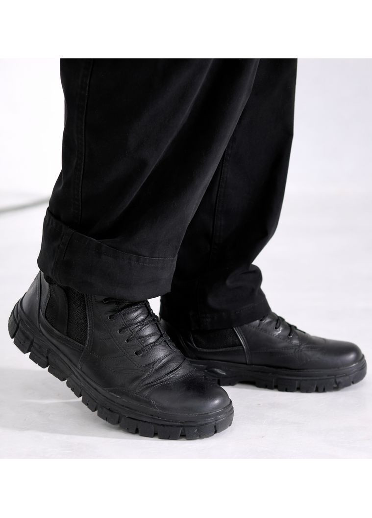 Чоловічі штани карго утеплені флісом чорні Vingvgs (371918535)