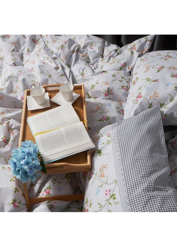 Комплект постільної білизни Бязь Gold Люкс «» Сімейний 160х220х2 наволочки 2х70х70 (MS-820006822) Moon&Star Romantic Bloom (356114311)