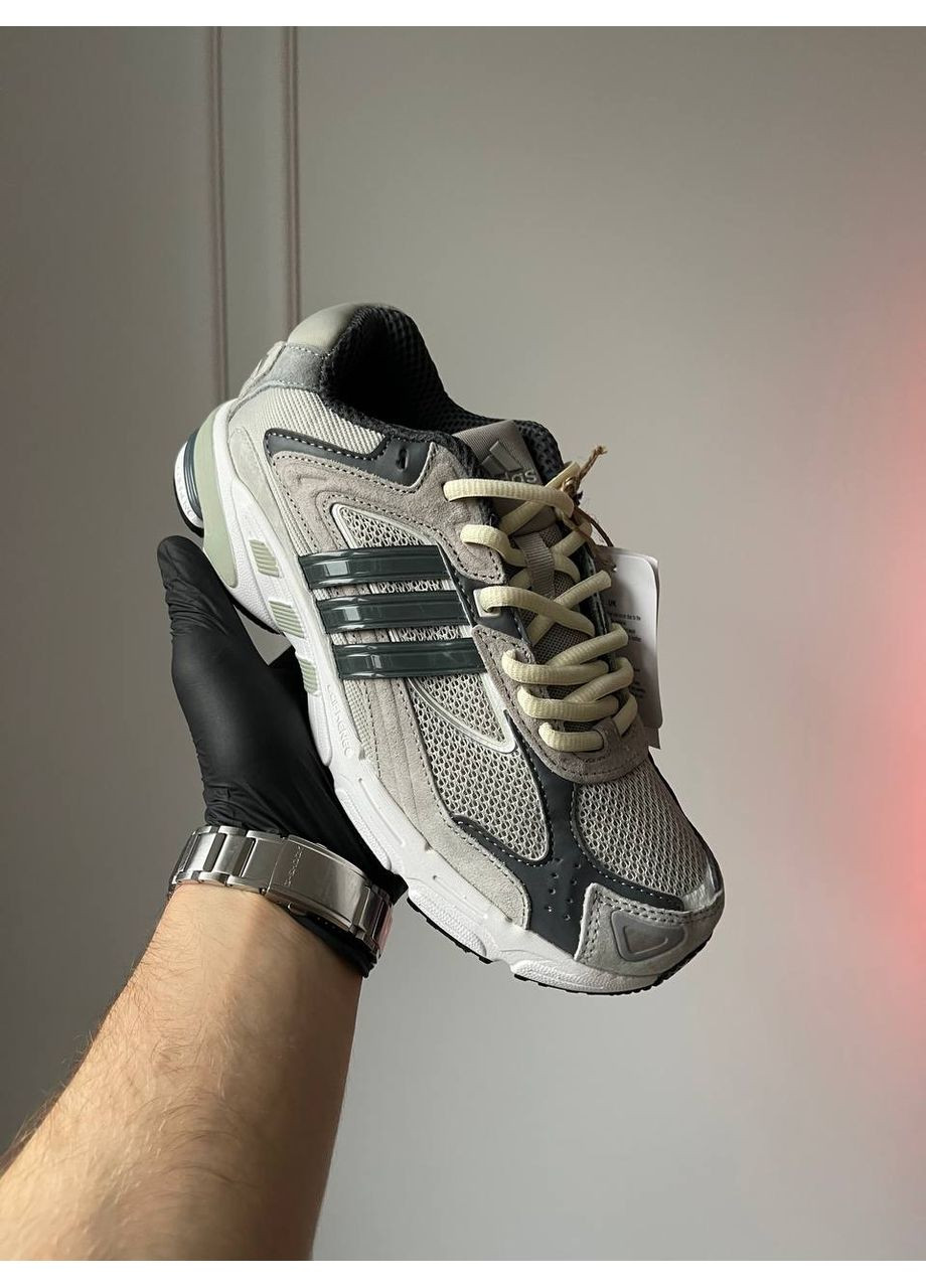 Серые демисезонные кроссовки мужские adidas response cl grey white | адидас респонс серые No Brand