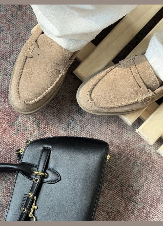 Женские лоферы cream No Brand кремовые лето (346392793)