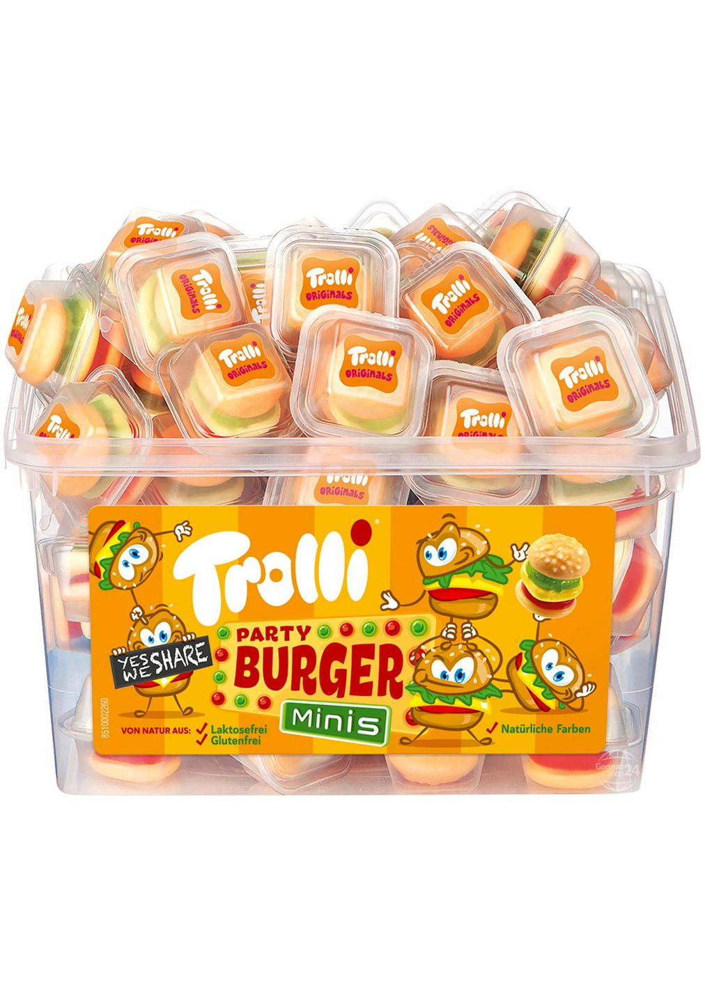 Цукерки мармелад Mini Burger 60 штук 600 г Trolli (357251779)