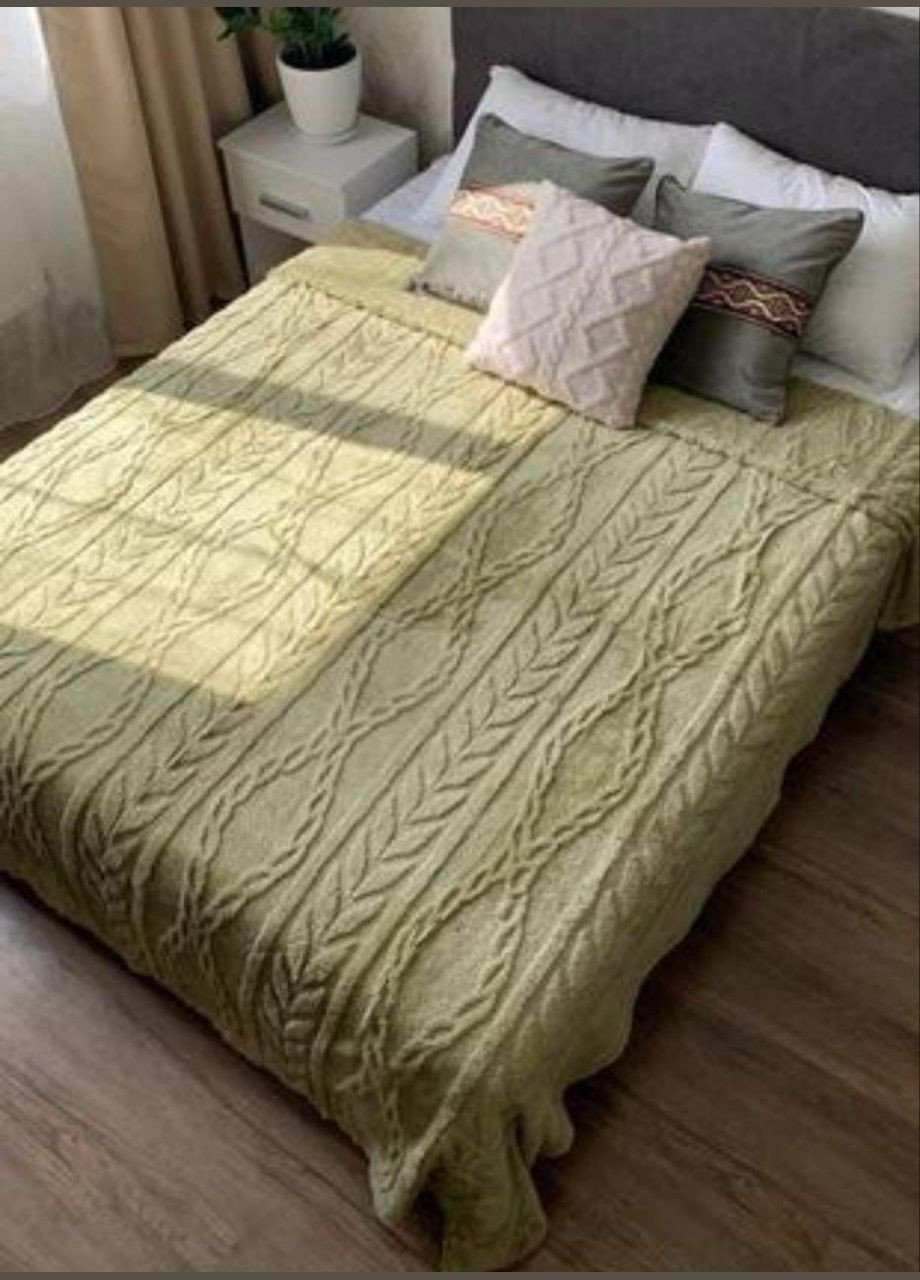 Плед ковдра Євро на овчині 200х230 (П4К-vik-pled-ovchina-001-04) No Brand (316231037)