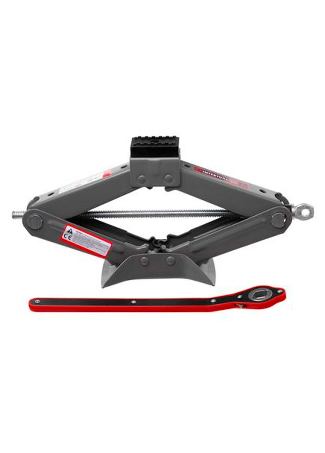 Домкрат автомобильный винтовой 2т x 110-400мм ромбовидный с трещоткой Intertool (363977261)