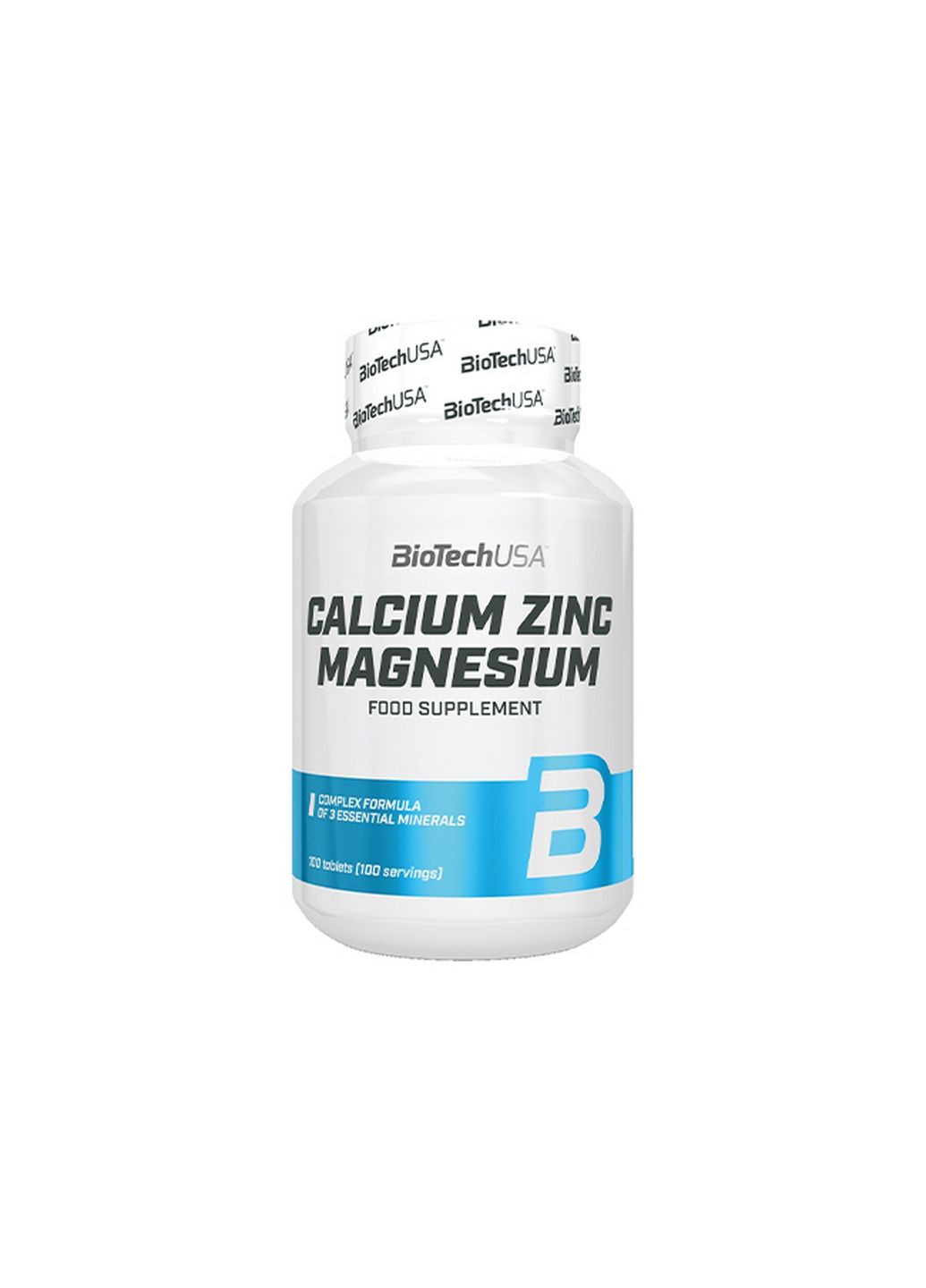 Витамины и минералы Calcium Zinc Magnezium, 100 таблеток Biotech (295898552)