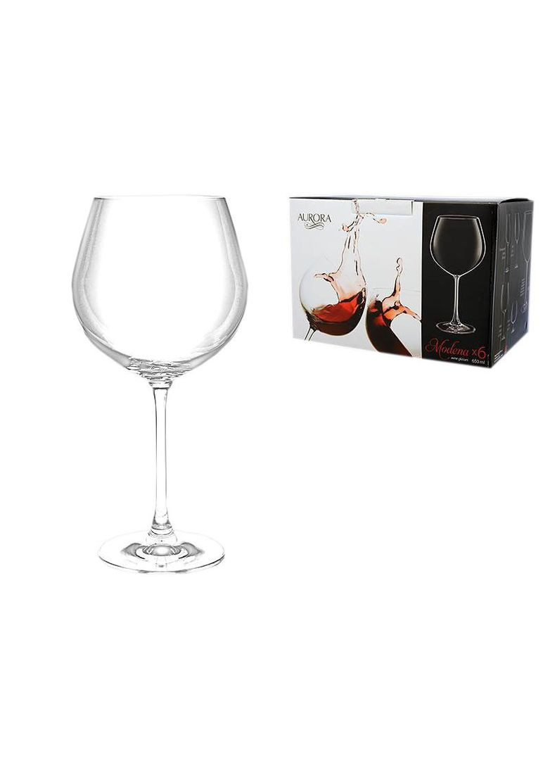 Набор бокалов для вина 650 мл 6 шт Modena 3276/0/650 Aurora (348168615)