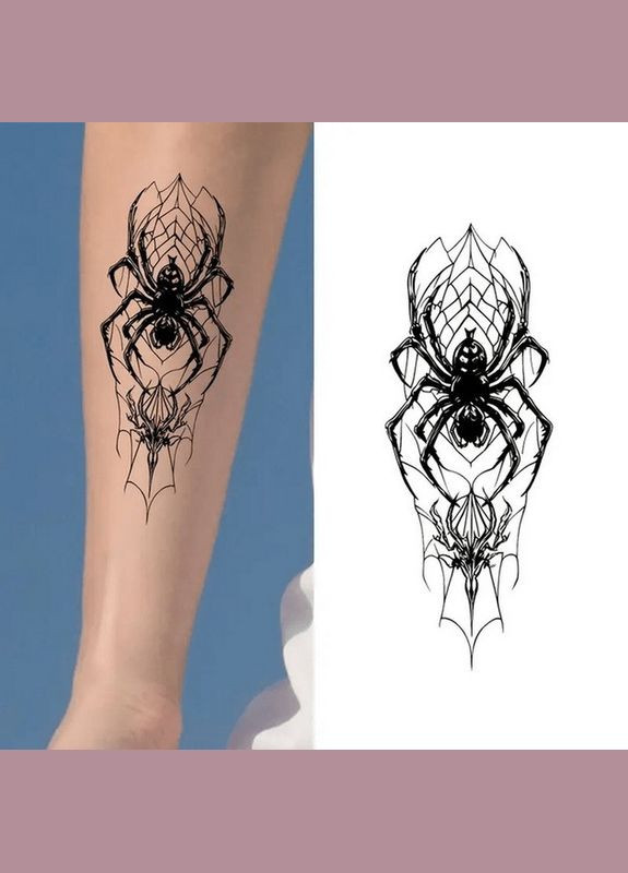 Набір дитячих тимчасових татуювань "Чорні міні №5" black-tattoo-mini-set-5-T Fresh Tattoo (337170796)