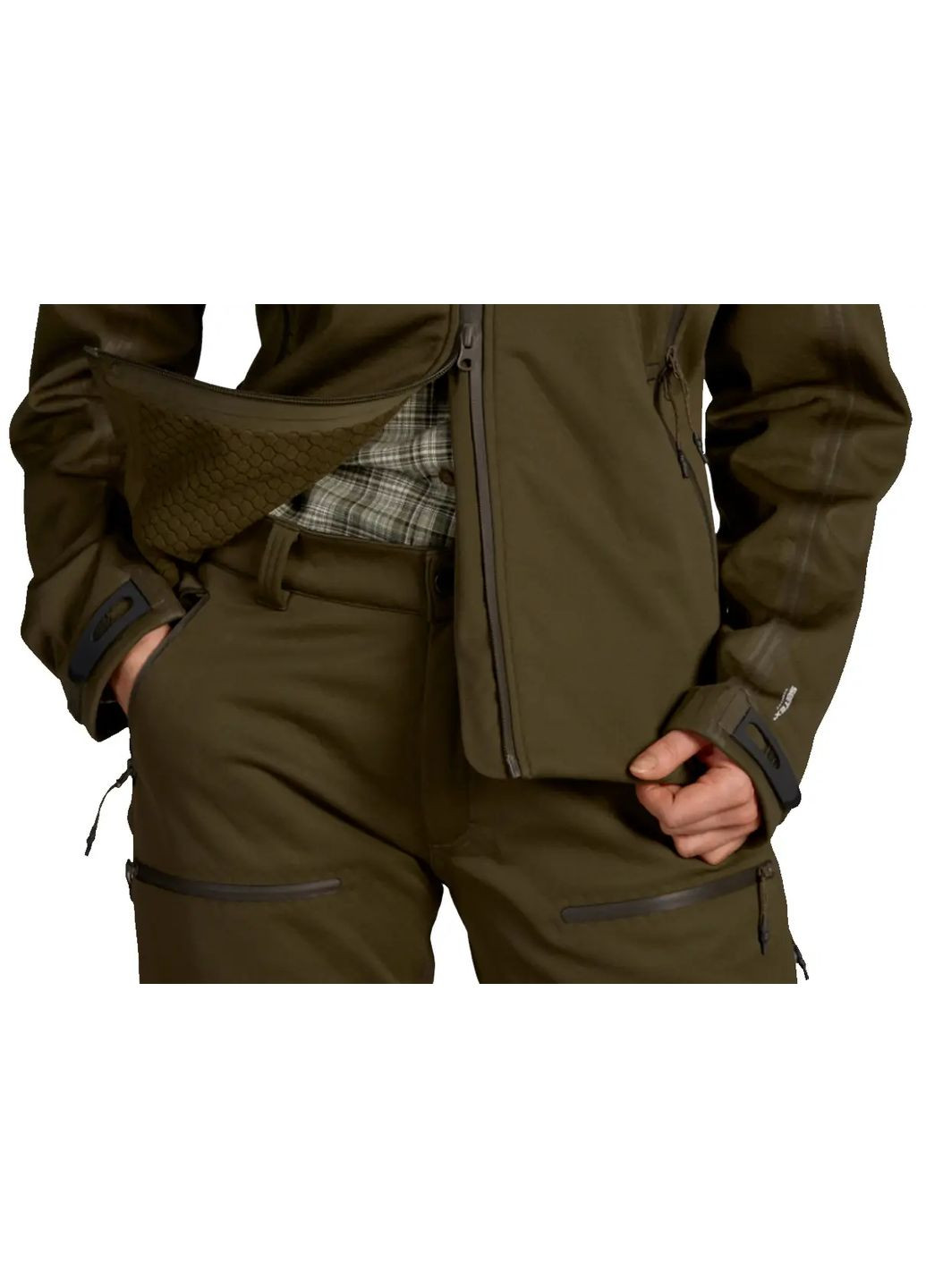 Зелена демісезонна куртка seeland hawker advance women зелений No Brand