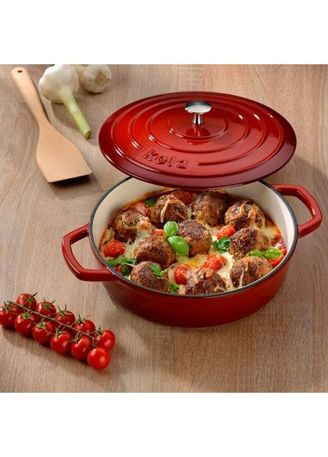 Сотейник с крышкой Calido 28 см Red (11938) Kela (333932636)