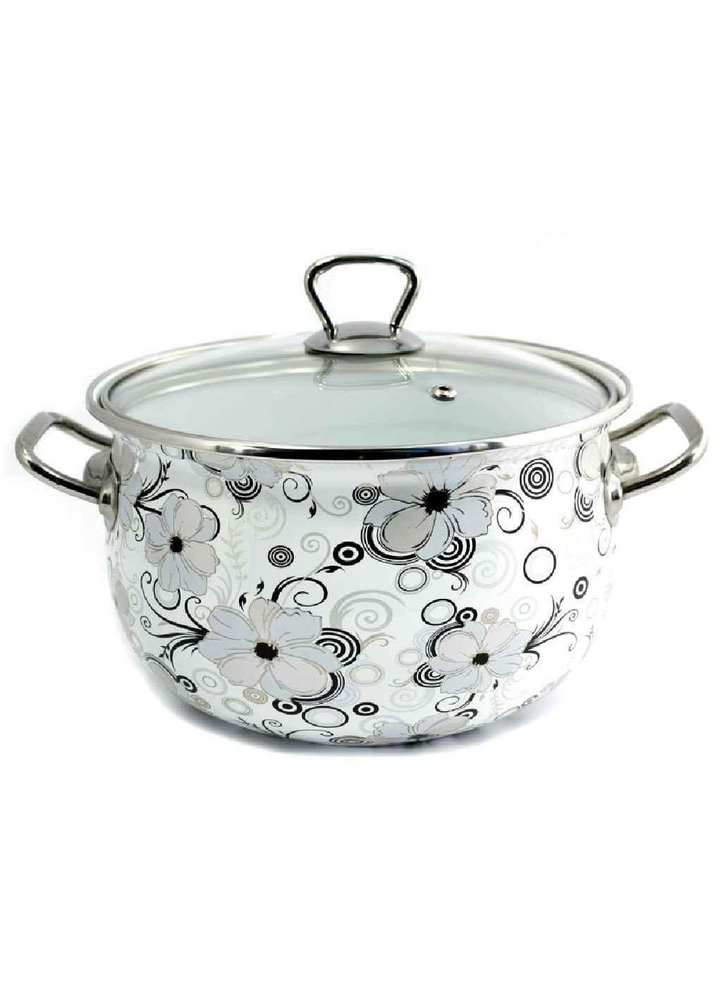 Каструля глибока 5,1л d=22 Мереживо (Т)1279 00063803 ТМ Interos (304642429)