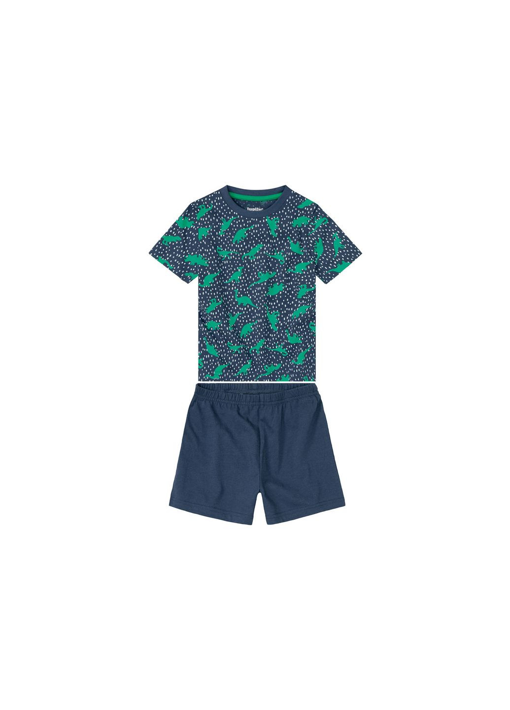 Темно-синя піжама (футболка і шорти) для хлопчика lidl 382066 темно-синій Lupilu