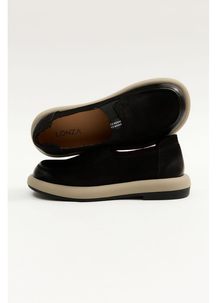 Lonza Туфли 205831 черный з натуральный нубук, украина — демисезон (361946485)