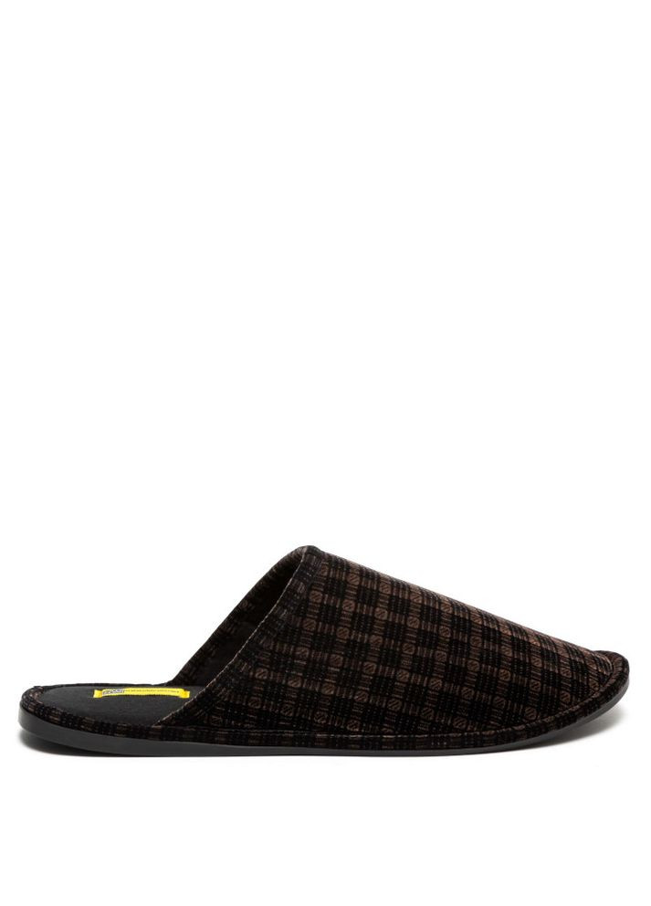 Коричневые комнатные тапочки мужские senior коричневые Oldcom