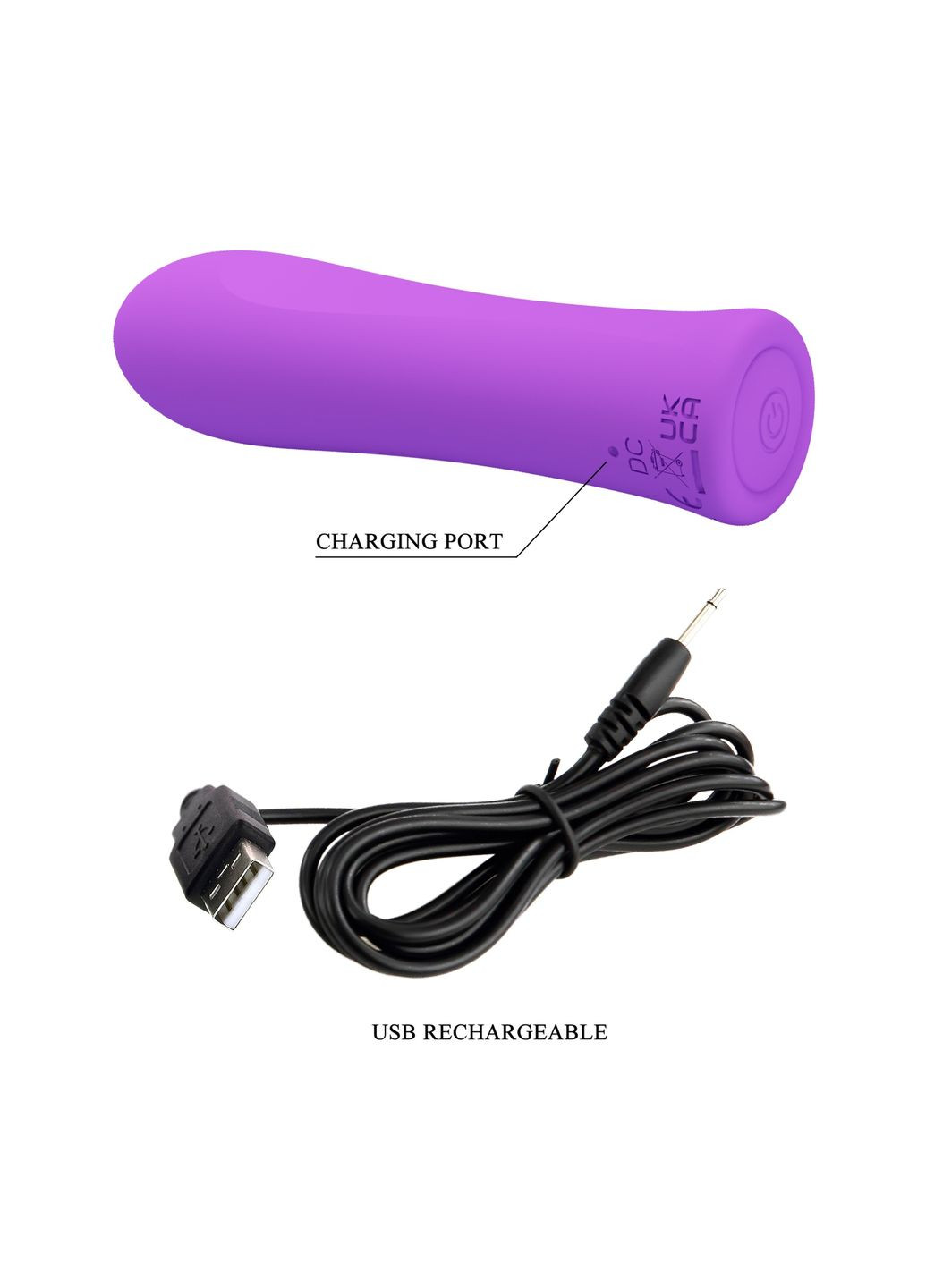 Мини-вибратор Alfreda 12 режимов,, 10.2 х 2.6 см Pretty Love (361670018)