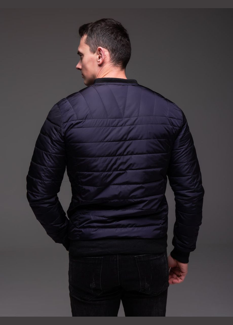 Темно-синя демісезонна вітровка No Brand