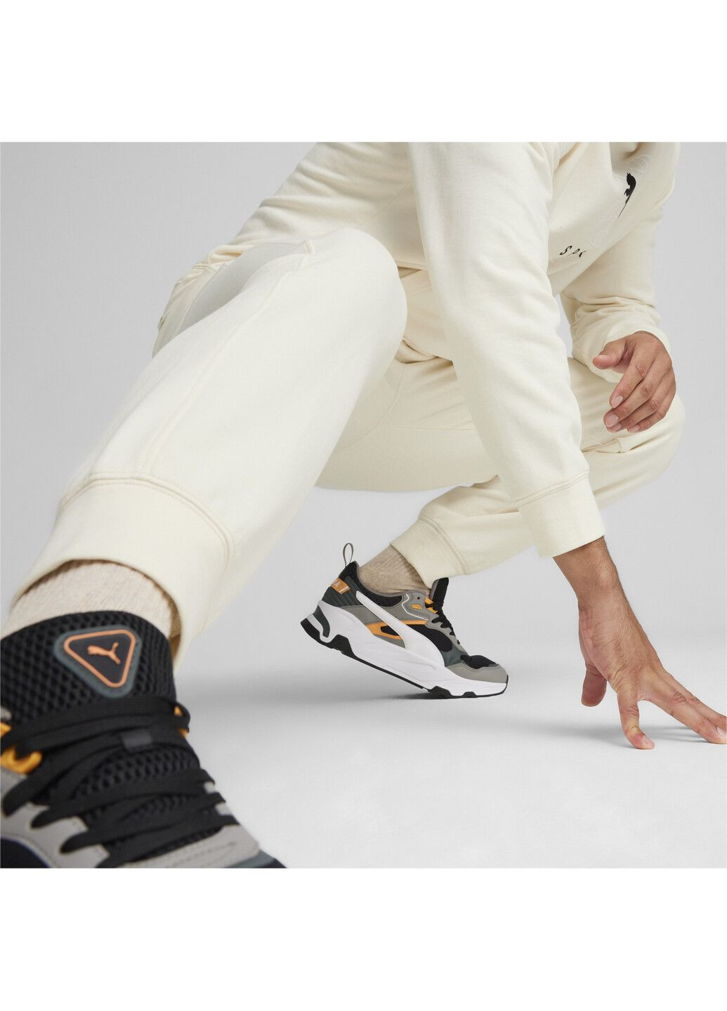Комбинированные спортивные демисезонные брюки Puma