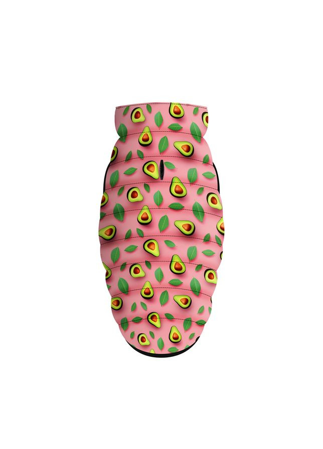 Курточка для собак Clothes рисунок "Авокадо на розовом",, В 33-36 см, С 19-22 см WAUDOG (322001440)