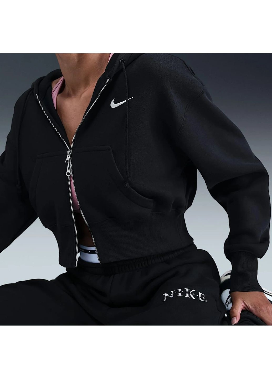 Штани жіночі Sportswear Phoenix Fleece Black Nike (364837752)