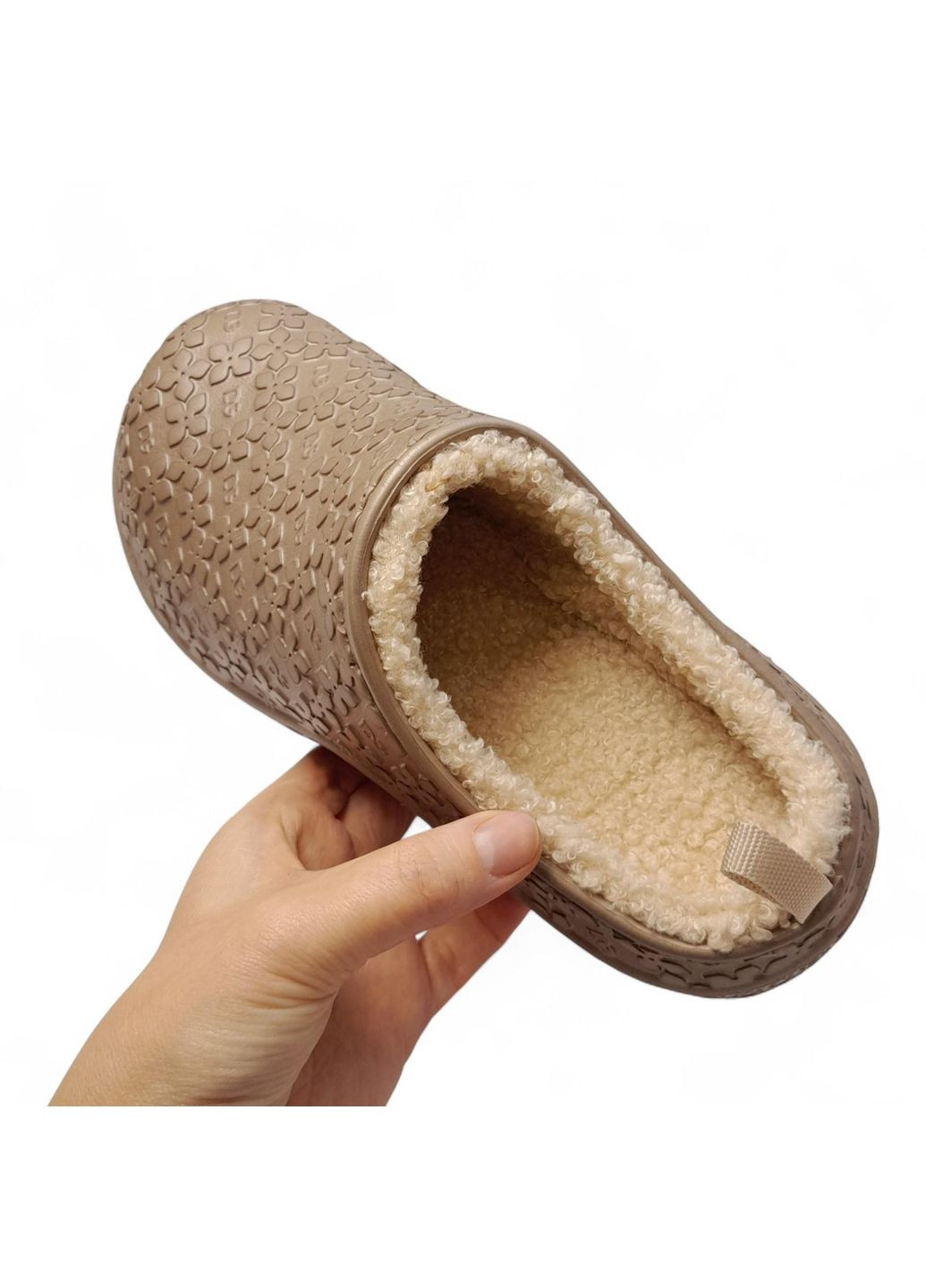 Бежевые женские утепленные сабо м4103 бежевые размер 37 (23.5 см) Dago