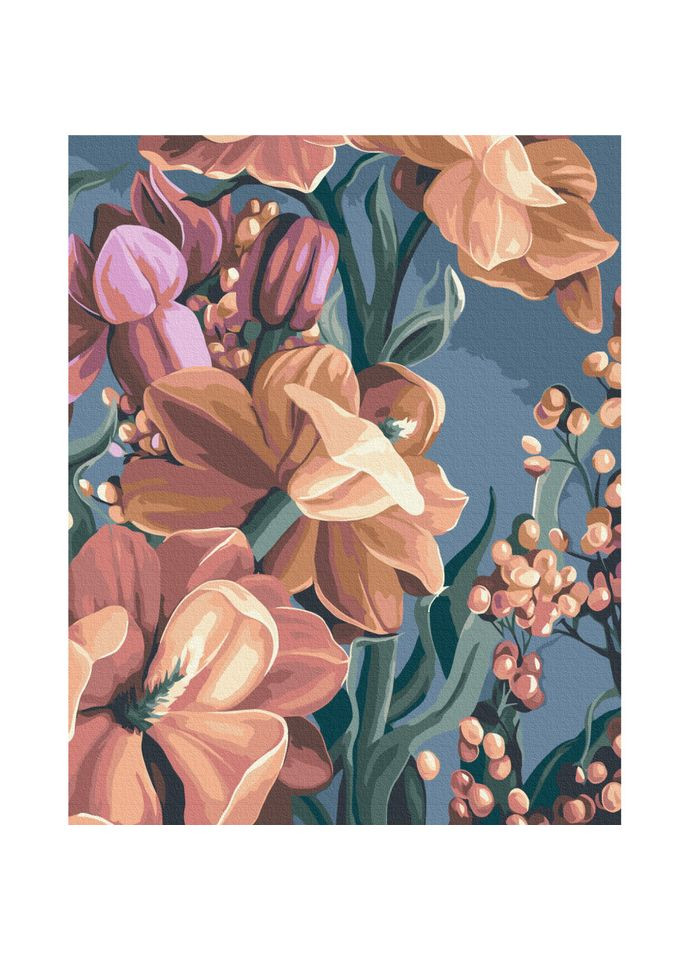 Картина по номерам Стилизованная матиола. Диптих 2" BS53926 40x50 см Brushme (302366846)