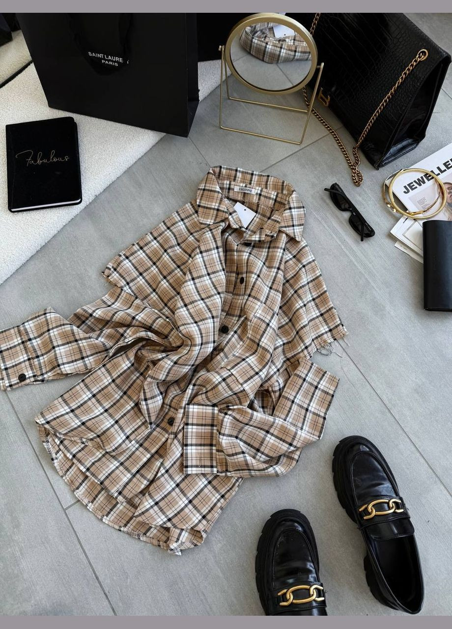 Жіноча картата сорочка No Brand (325417853)