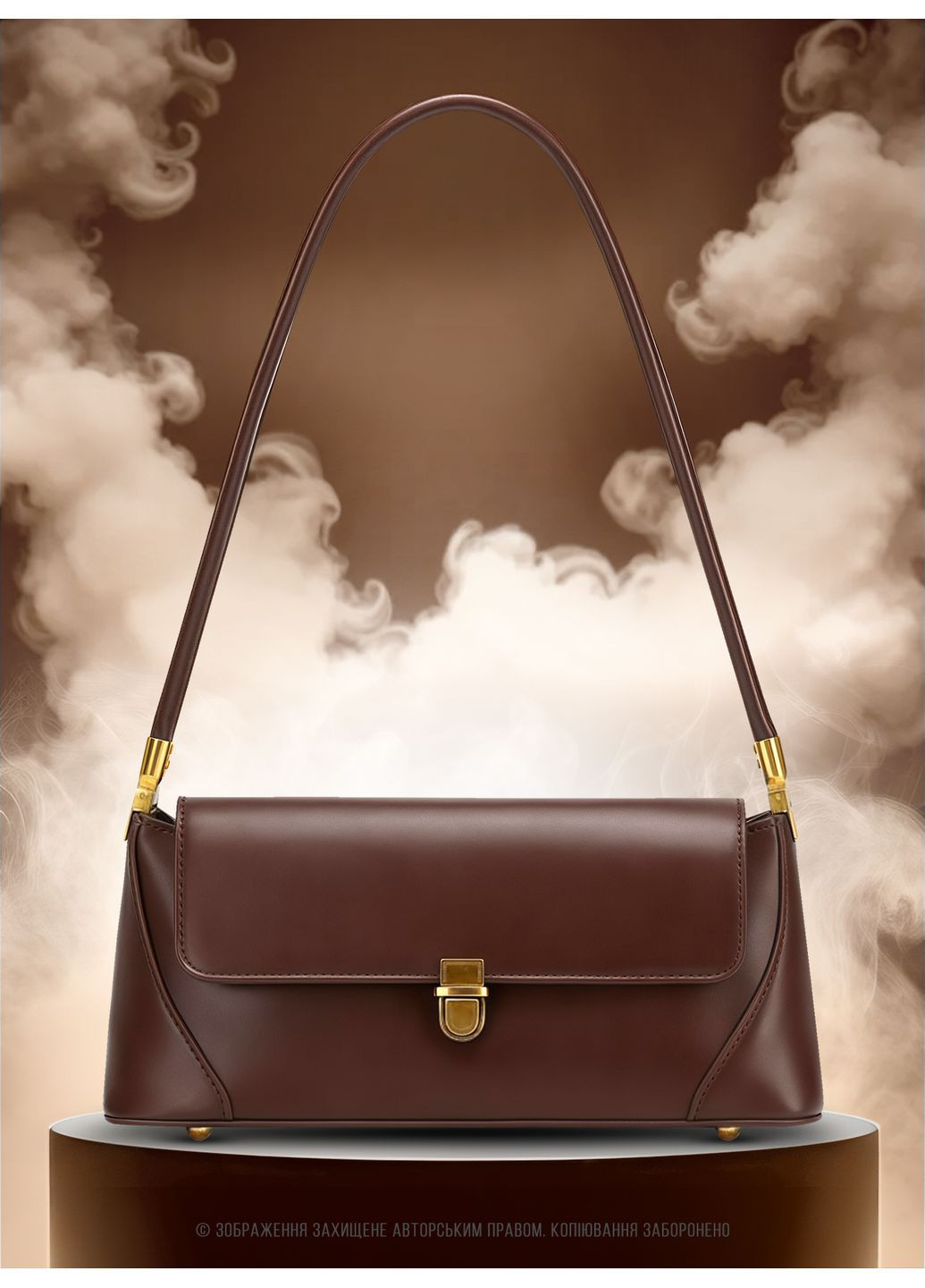 Сумка жіноча багет сумочка на плече з екошкіри модна прямокутна маленька такса повсякденна стильна Чорний 73816 OnePro (365407311)