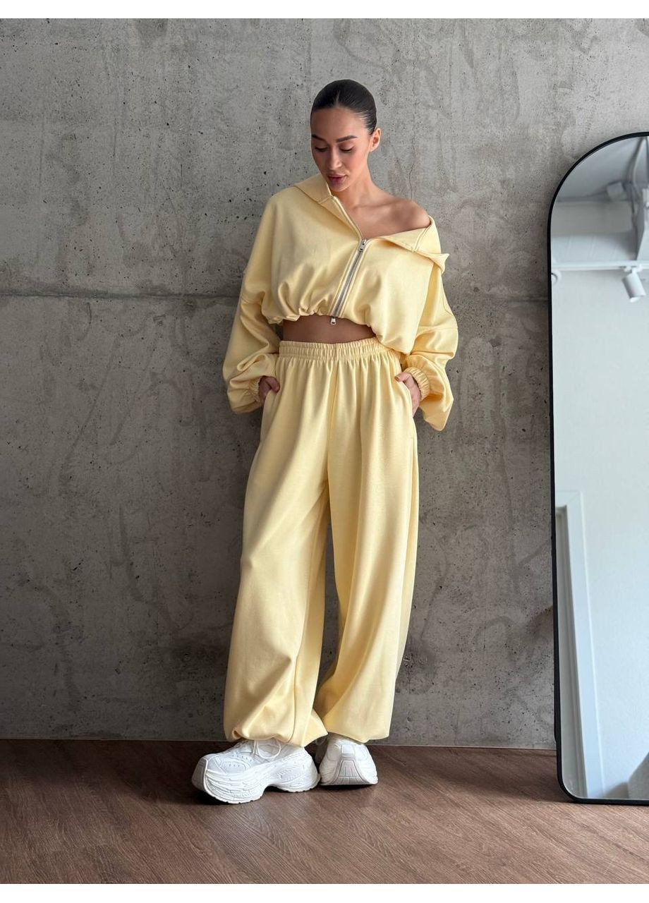 Женский костюм оверсайз (кофта + брюки палаццо) queensleep_7km 1609 (350199215)