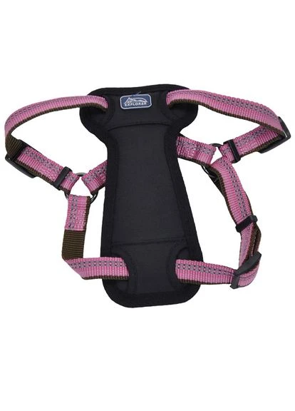 Світловідбивна шлея з нагрудником для собак K9 Explorer Harness 2.3-4.5 кг рожевий 1.6 х 30 - 45 см Coastal (319435534)