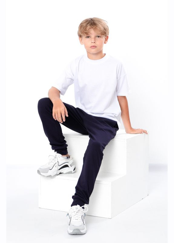 Темно-синие повседневный демисезонные брюки Носи своє