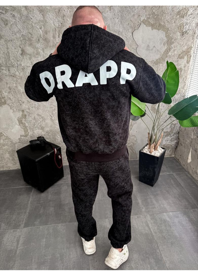 Костюм утеплений драпп на флісі зимовий стильний модний зима осінь 2025 No Brand (370965805)