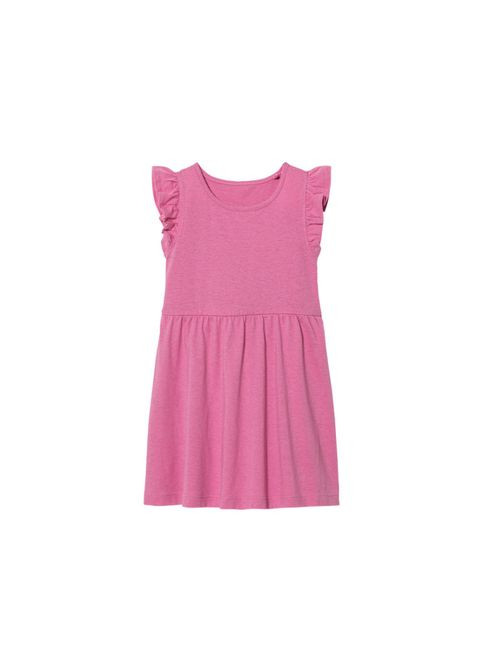 Рожева сукня з воланами для дівчинки ecoprint 461444 рожевий Lupilu (323166897)