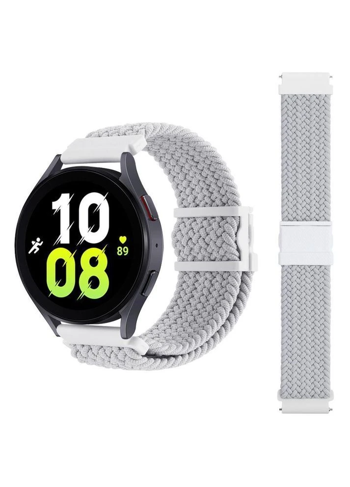 Ремешок Универс 22mm Elastic Adjustment для Samsung/Amazfit/Huawei White No Brand (391211329)