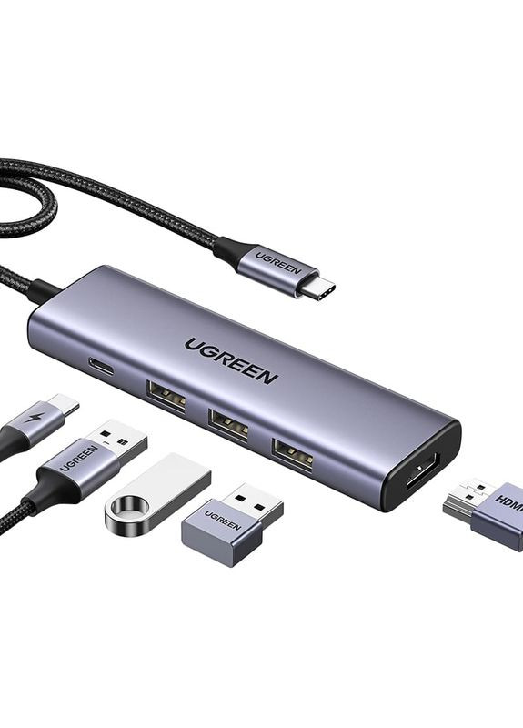 Док-станція CM511 5-in-1 Grey (15597) Ugreen (370849018)