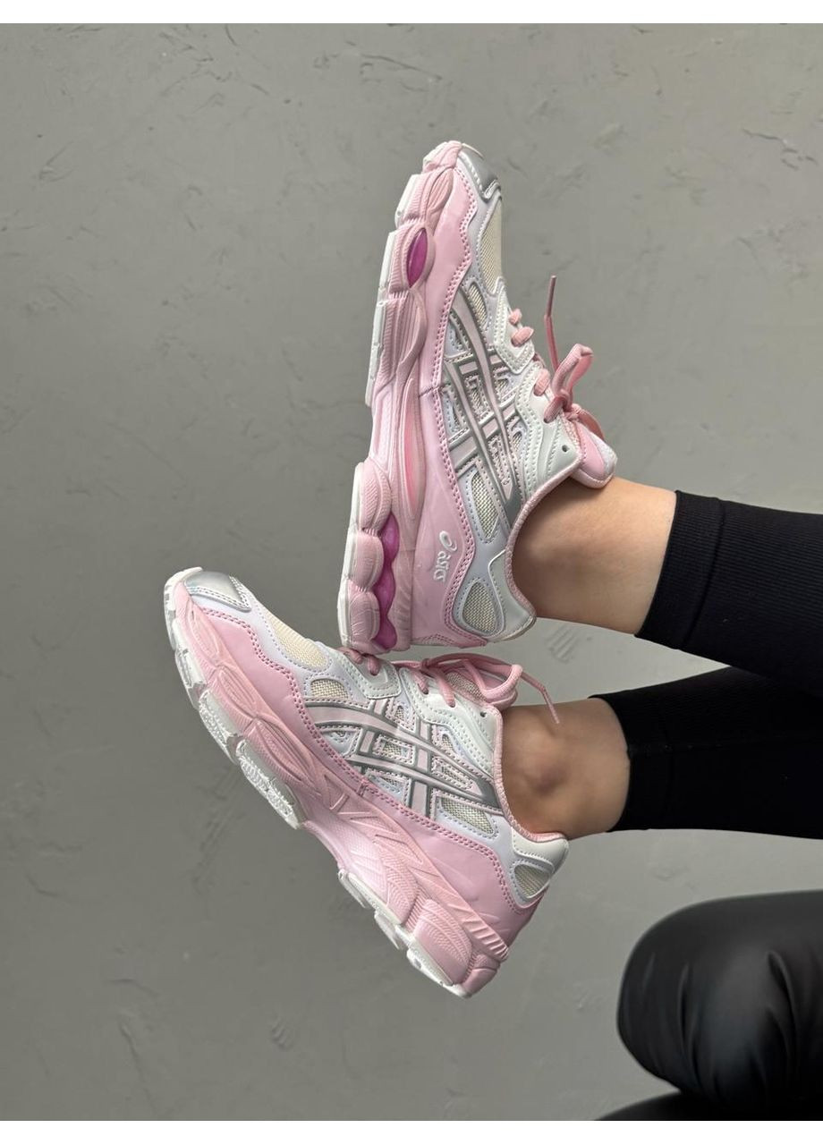 Рожеві Осінні кросівки чоловічі asics gel-nyc silver pink асікс гель нюк No Brand