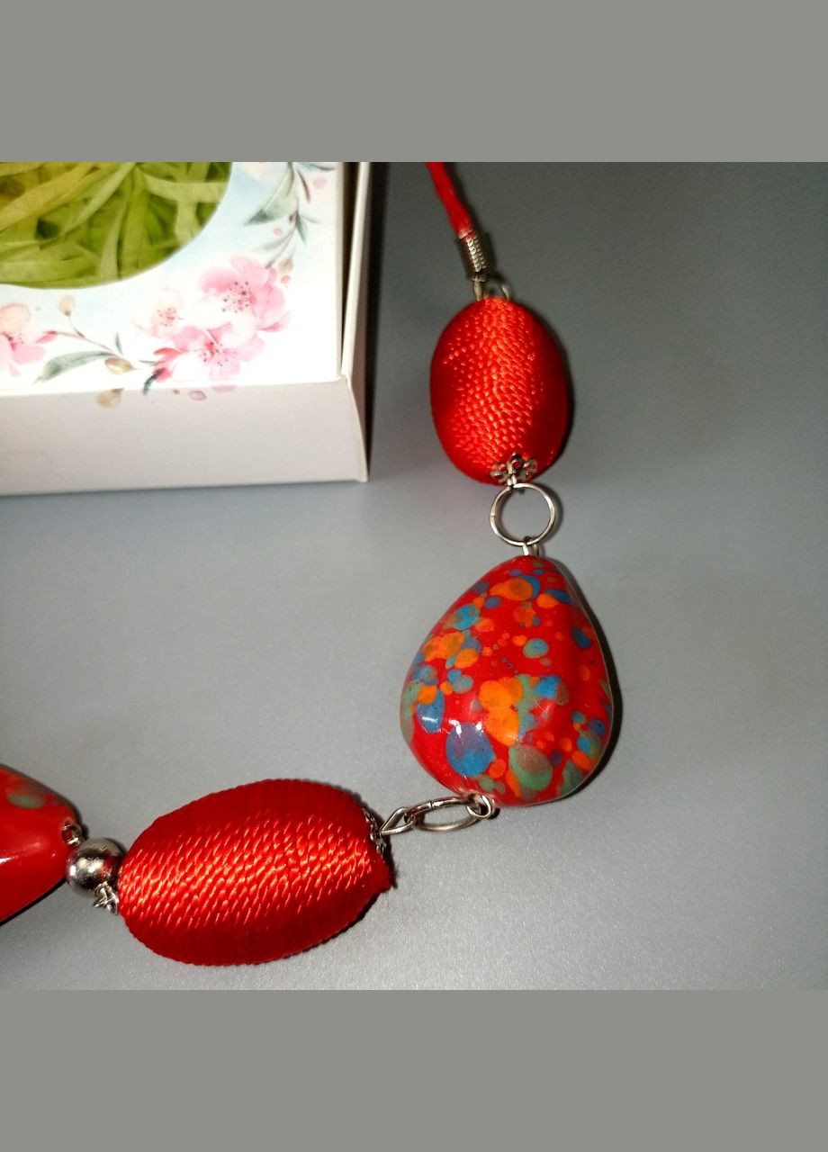 Очень эффектные бусы ручной работы в стиле бохо в подарочной коробке+подарок No Brand (342384729)