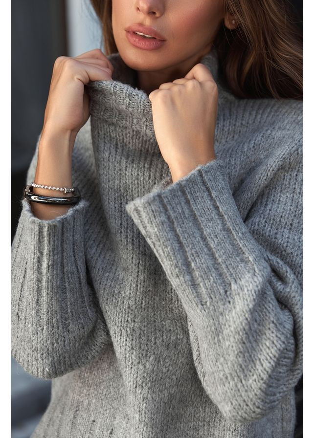 Серый свитер 2784 шампань Triko Bakh