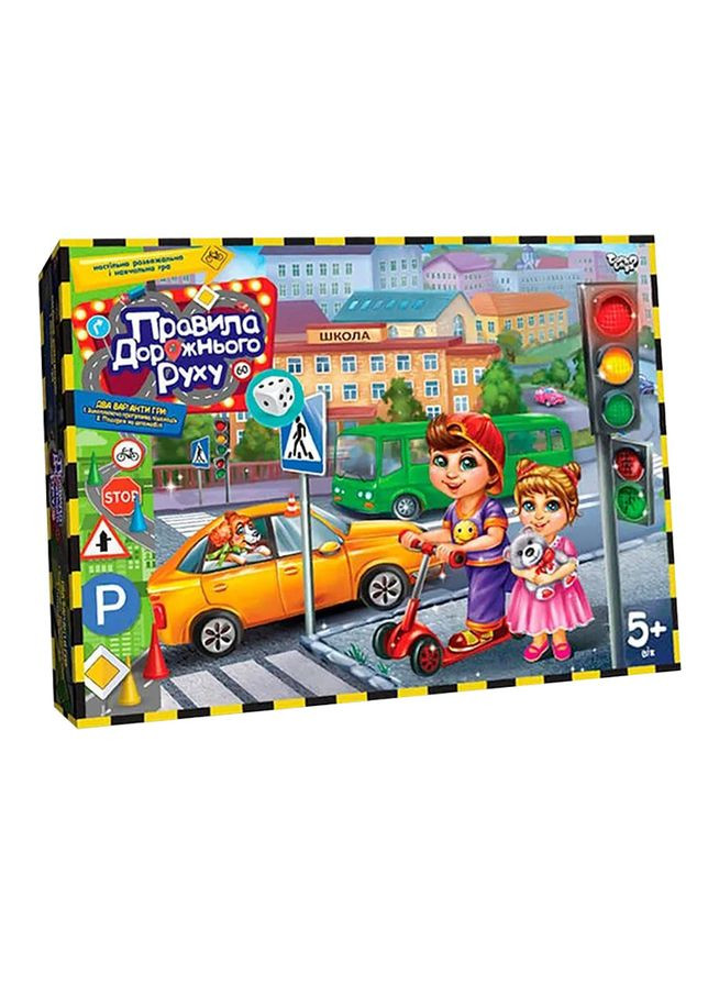 Настольная грабродилка "Правила дорожного движения" G-PDD-02U 2 в 1 Danko Toys (301834474)