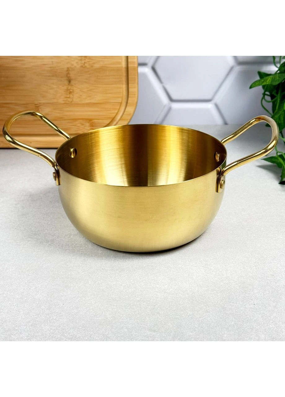 Кастрюля Gold 16 см без крышки из нержавеющей стали 4355G GK (401913246)