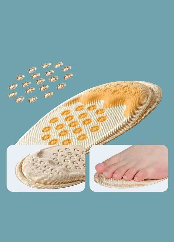 М'яка вставка-устілка для зменшення розміру взуття під пальцями бежева розміру 40-46 No Brand (308249792)