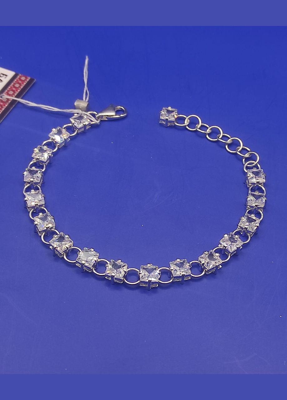 Срібний жіночий браслет 925 проби Довжина 16,5–19,0 см Shiny 10055 No Brand (332806828)