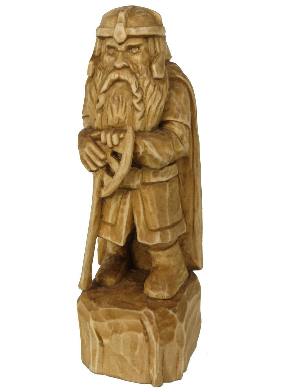 Дерев'яна фігурка ручної роботи гном Гімлі з Володар Перснів No Brand (361156654)