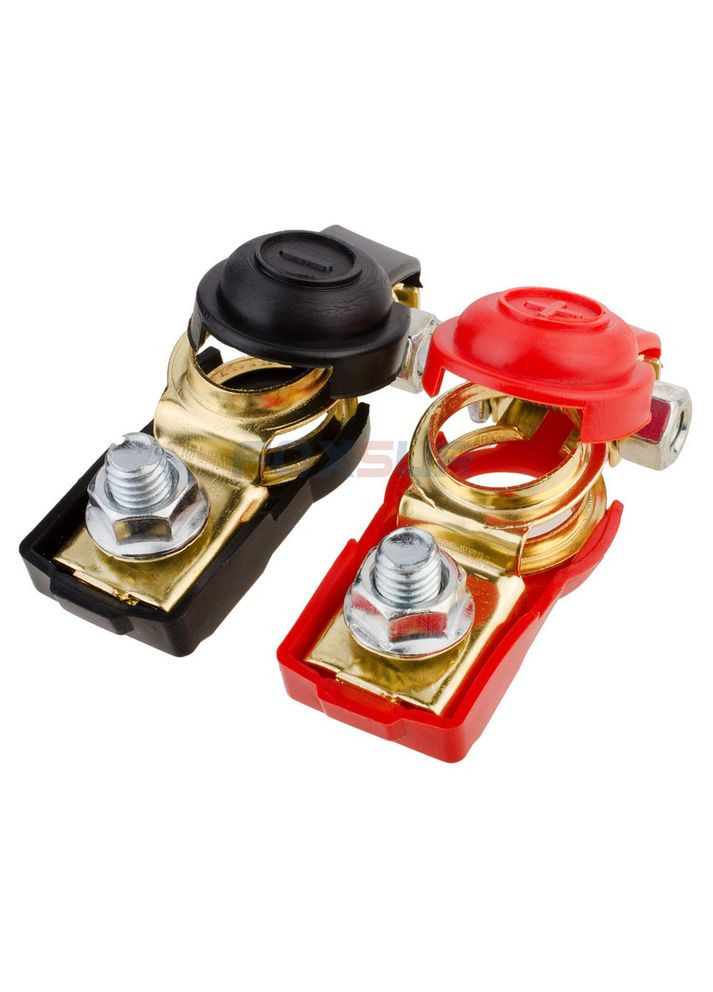 Аккумуляторные медные клеммы комплект 2 шт Евростандарт (М560046) Foxsur (302746893)