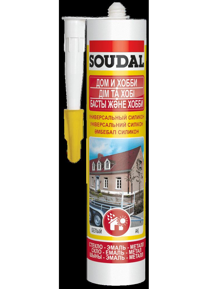 Герметик силікон. унів. білий 280мл Soudal (354808114)