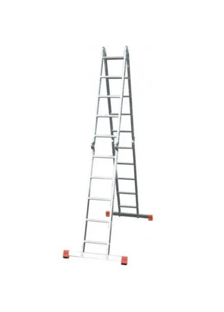 Алюмінієва драбина-трансформер MultiMatic (4x5 сходинок) шарнірна 4-секційна (24148) Krause (302675280)