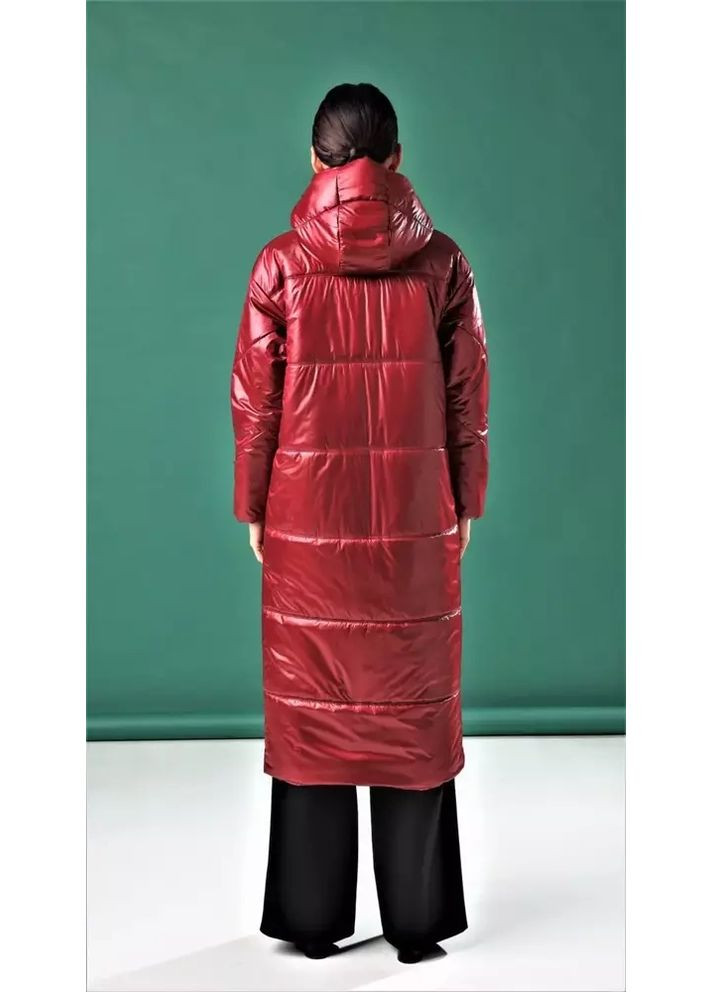 Бордовый демисезонный Пуховик Marshal Wolf