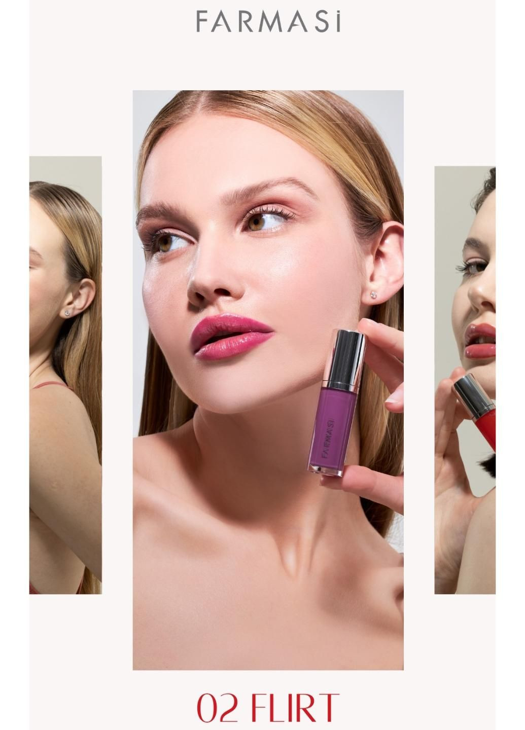 Блеск-плампер для увеличения губ 02 Flirt 8 мл Farmasi (294944842)